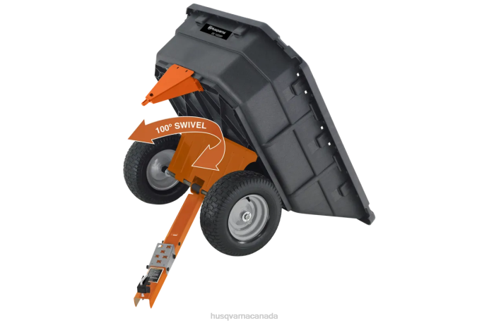 Tools Husqvarna 12.5 cu. ft. Poly Swivel Utility Dump Cart 0DRX433